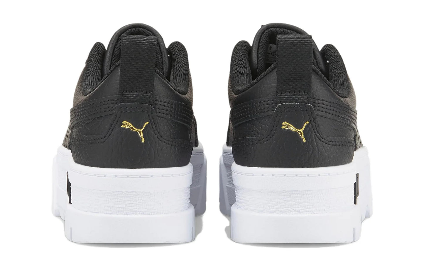 PUMA(GS) Mayze Leather 'Black Team Gold' 384527-02