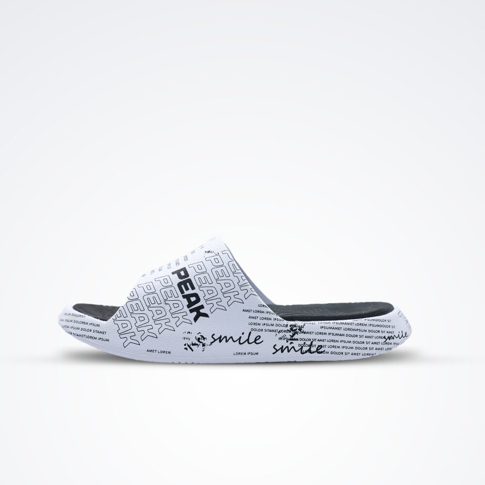 Peak Slippers White/Black E11937L