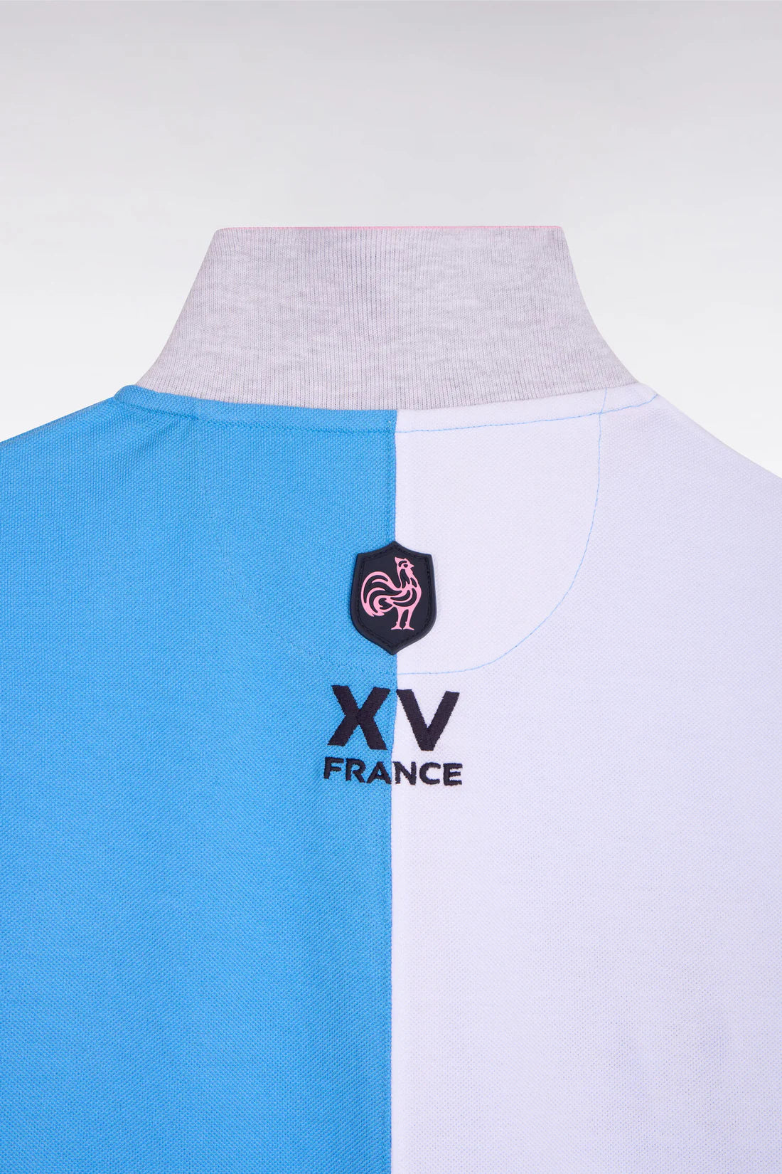 Polo XV de France à manches courtes en coton bleu e26maipc0050 blm44
