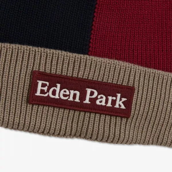 Bonnet bordeaux en coton côtelé naturel tricolore h21chabn0004(bxm5)