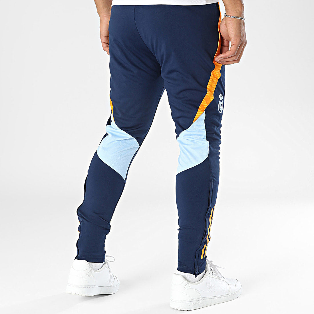 Pantalon Jogging Real Madrid IT5113 Bleu Marine Orange