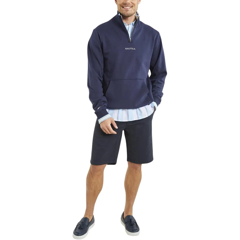 Nautica Banff 1/4 Zip Top dark navy n1m01685(459)