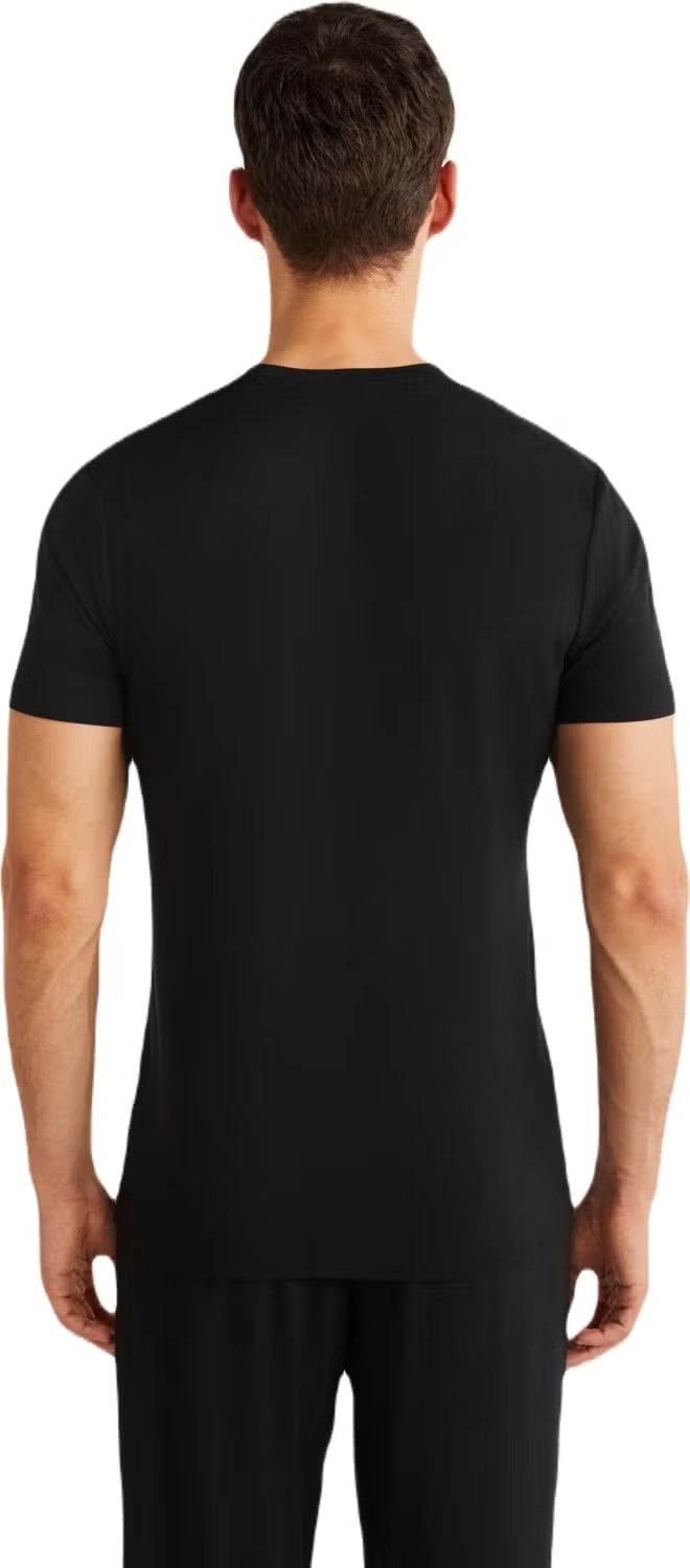 Nautica Men's Black Modal T-shirt - 95% Soft Texture  n1m01644