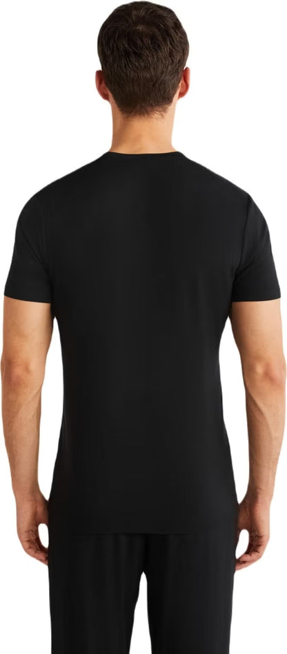 Nautica Men's Black Modal T-shirt - 95% Soft Texture  n1m01644
