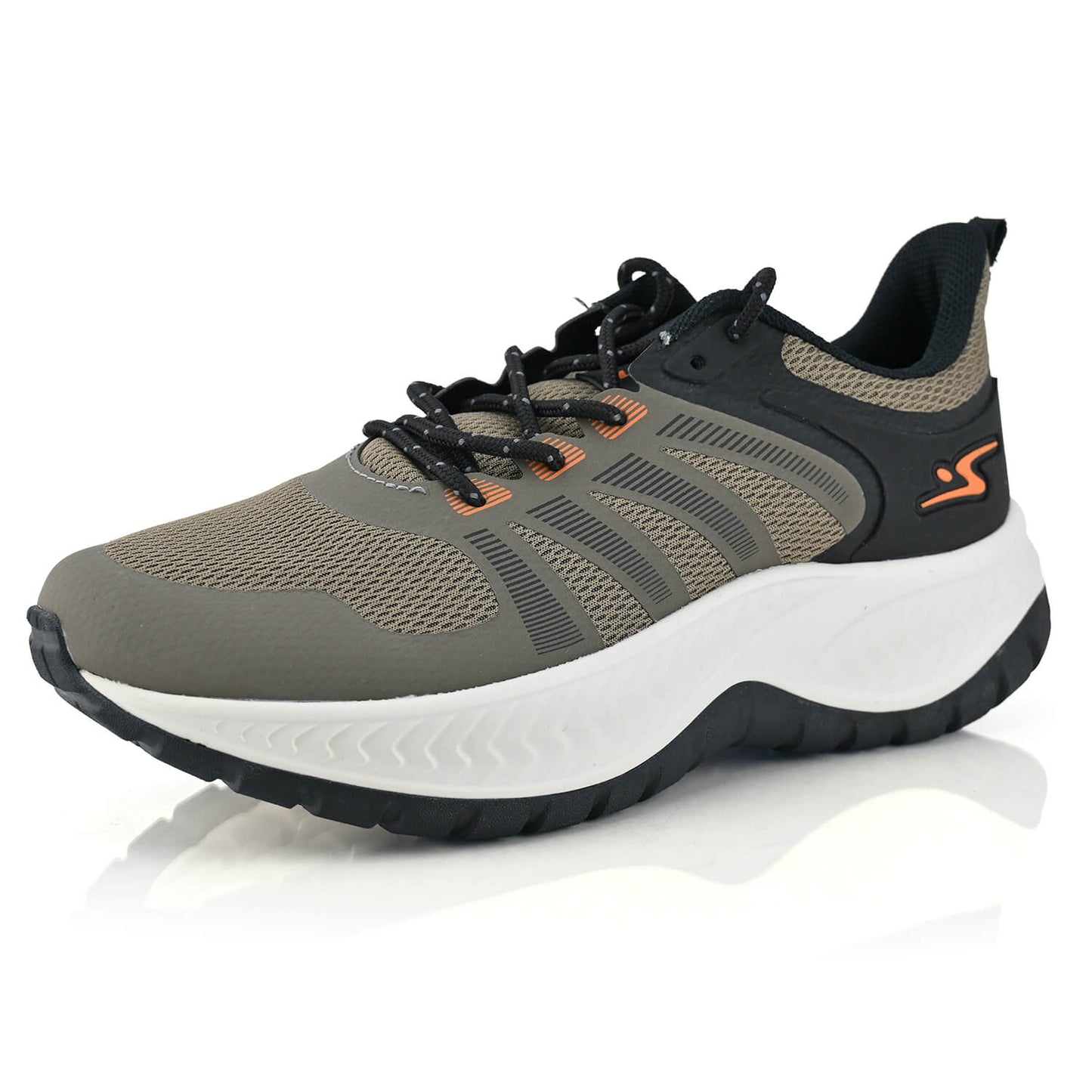 TRAIL GRIP sneakers brown and black – solid 10304M-1737