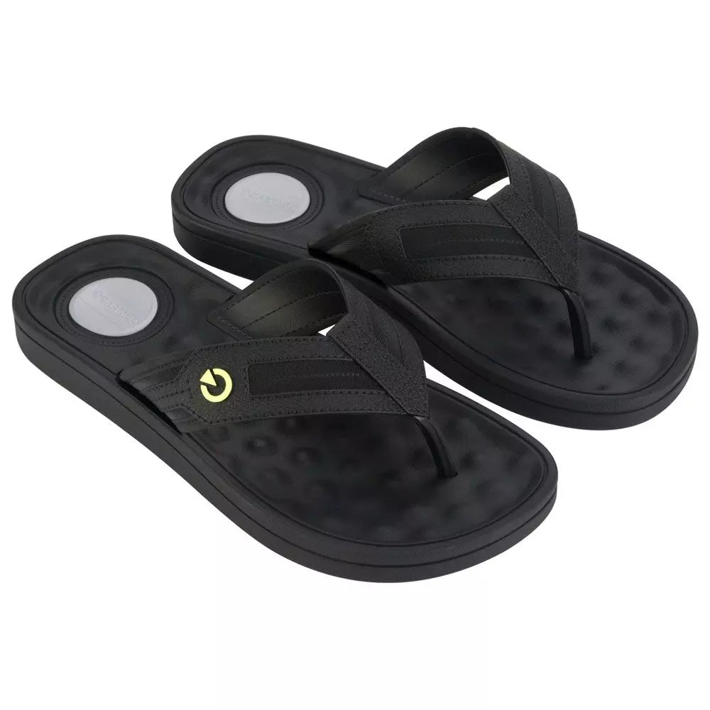 Alabama Men's Slipper Finger Black Carthage 11859-AP397