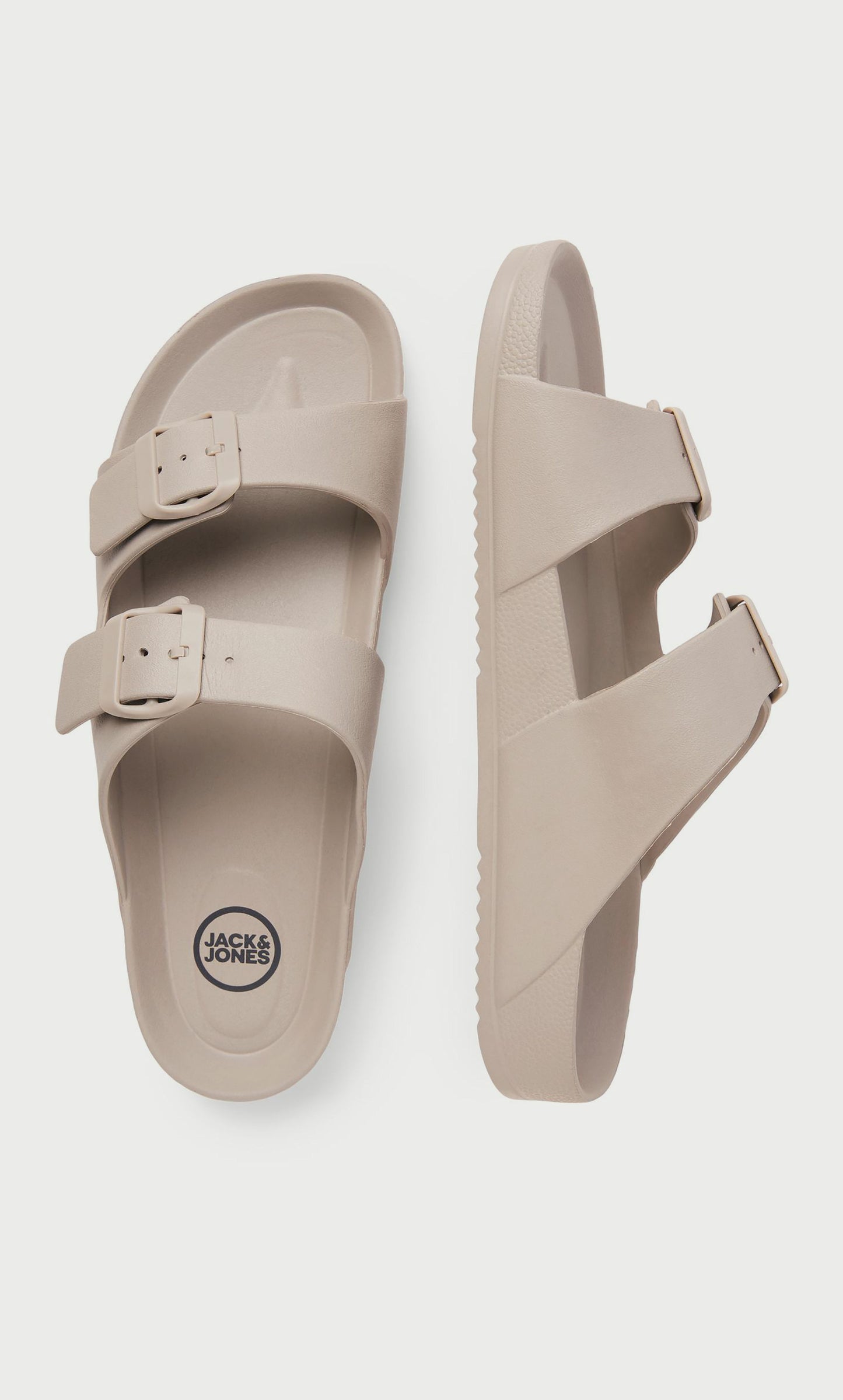 claquette Jack & Jones Men's Buckle Detail Slide Sandals | 12204004