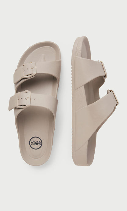 claquette Jack & Jones Men's Buckle Detail Slide Sandals | 12204004