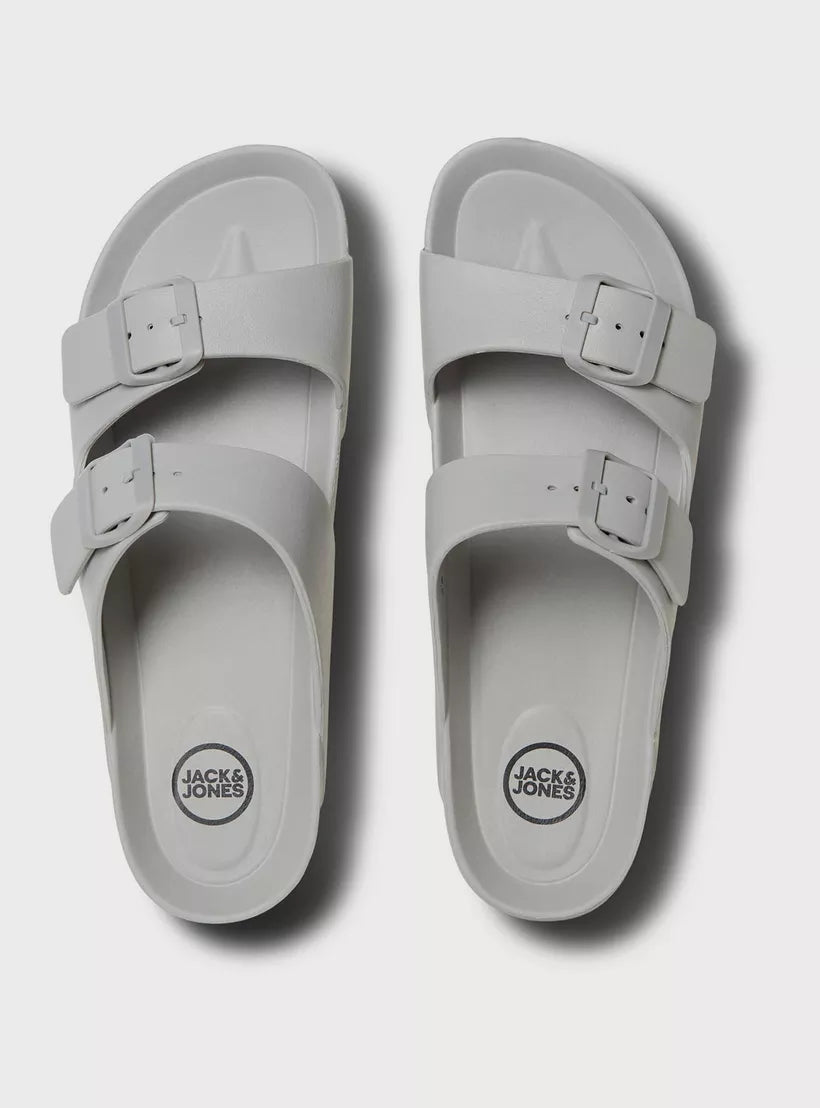 claquette Jack & Jones Men's Buckle Detail Slide Sandals | 12204004