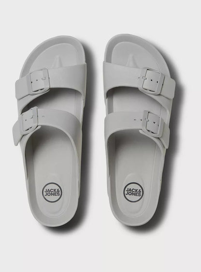 claquette Jack & Jones Men's Buckle Detail Slide Sandals | 12204004