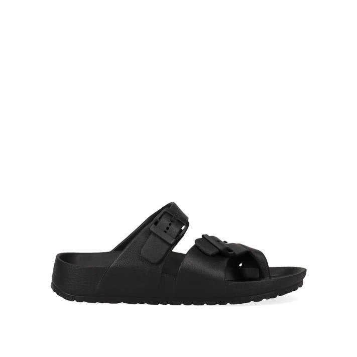 Black footbed beach sandal AG29M