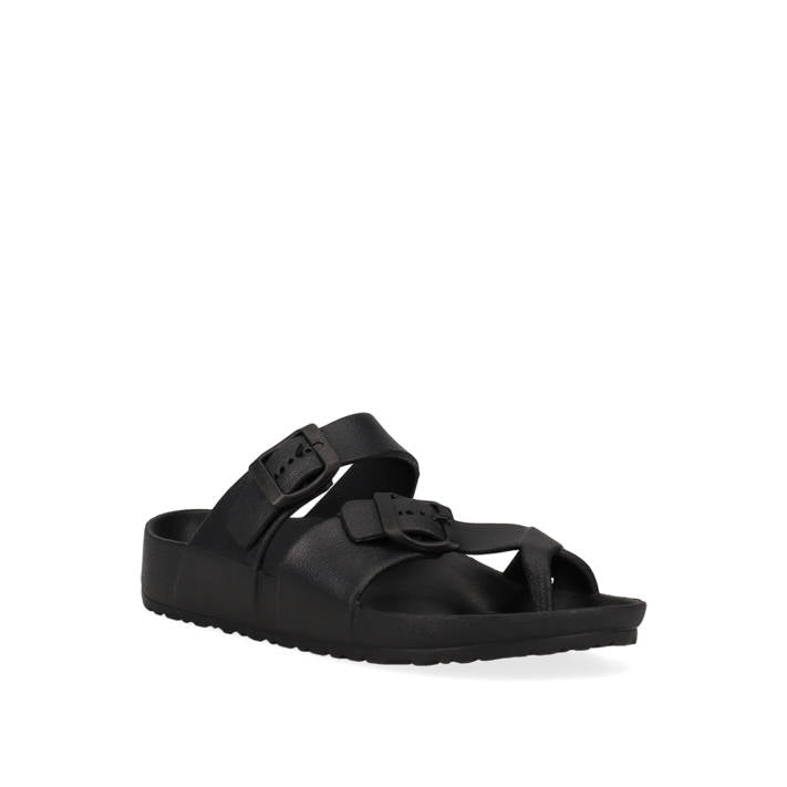 Black footbed beach sandal AG29M