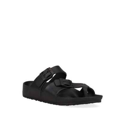 Black footbed beach sandal AG29M