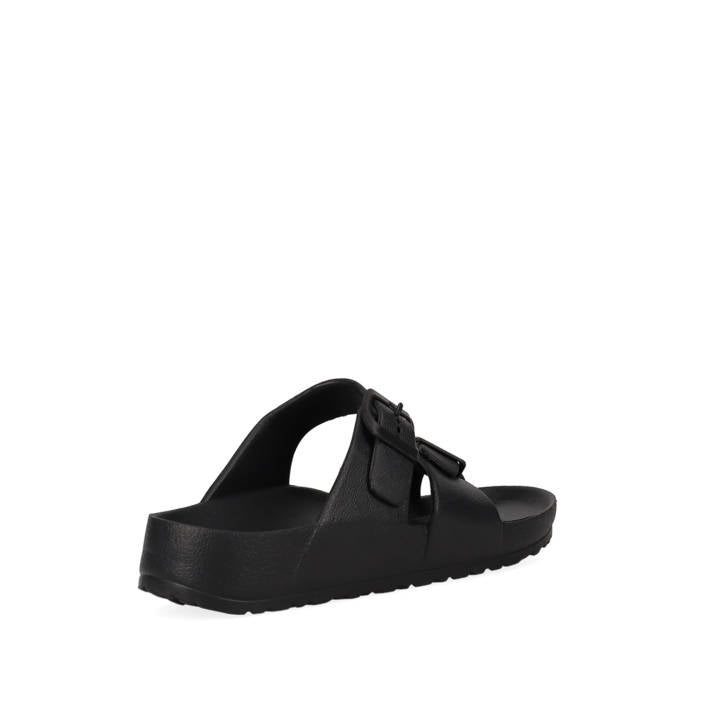Black footbed beach sandal AG29M