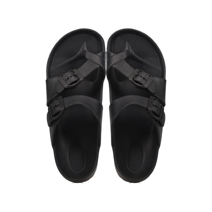 Black footbed beach sandal AG29M