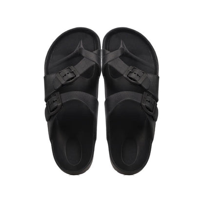 Black footbed beach sandal AG29M