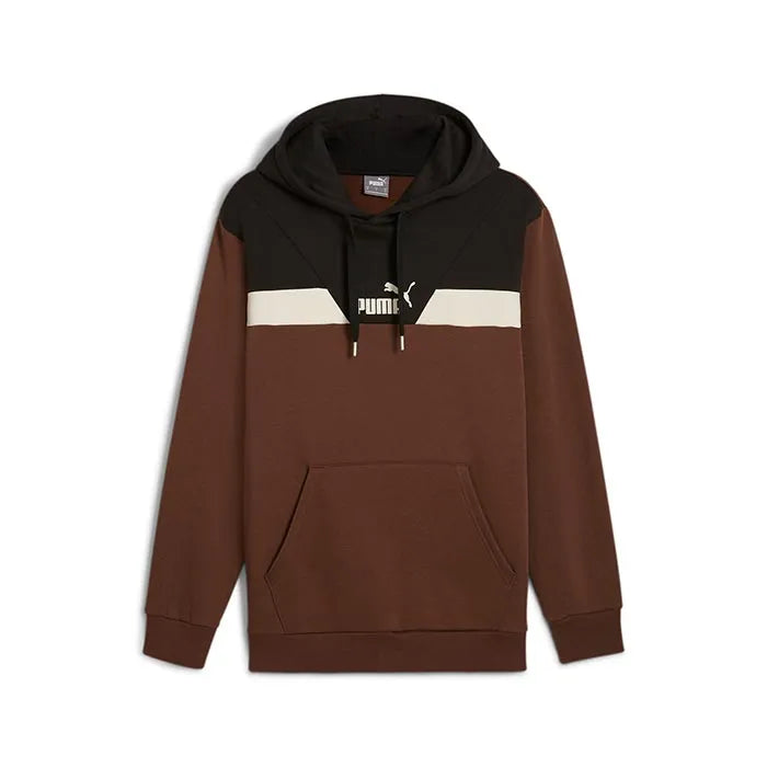 PUMA POWER Colorblock Hoodie FL Espresso 681731-65
