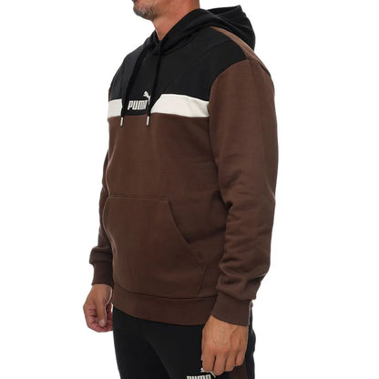PUMA POWER Colorblock Hoodie FL Espresso 681731-65