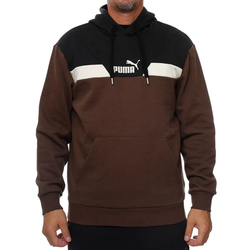PUMA POWER Colorblock Hoodie FL Espresso 681731-65