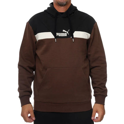 PUMA POWER Colorblock Hoodie FL Espresso 681731-65