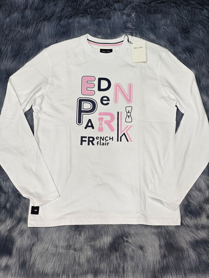 t-shirt eden park h22maitl0036 blanc