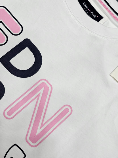 t-shirt eden park h22maitl0036 blanc