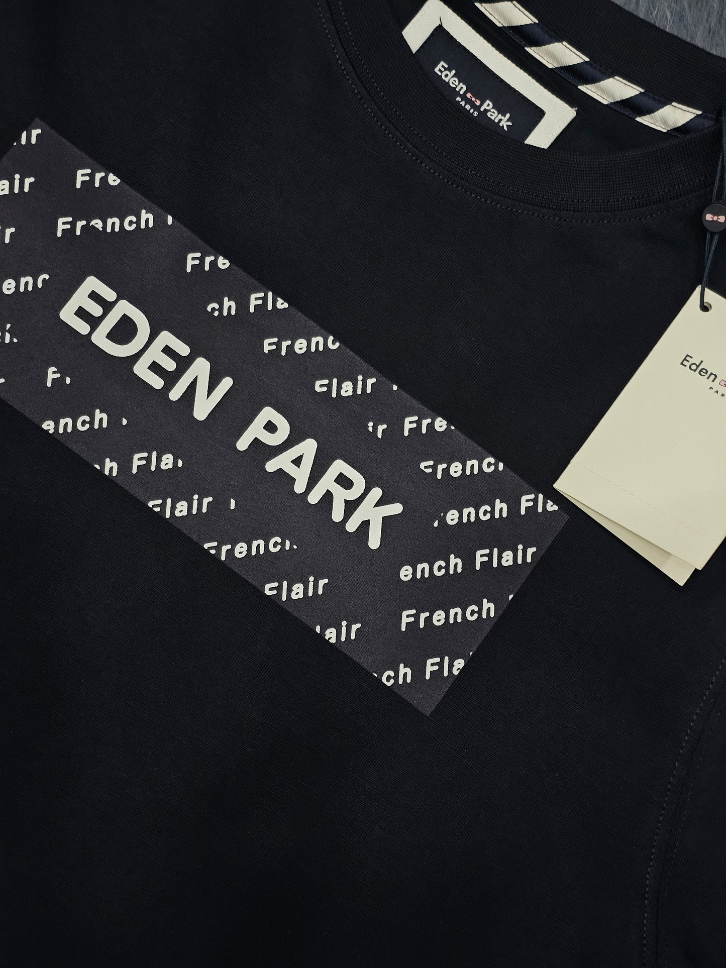 t-shirt eden park h22maitl0017 black