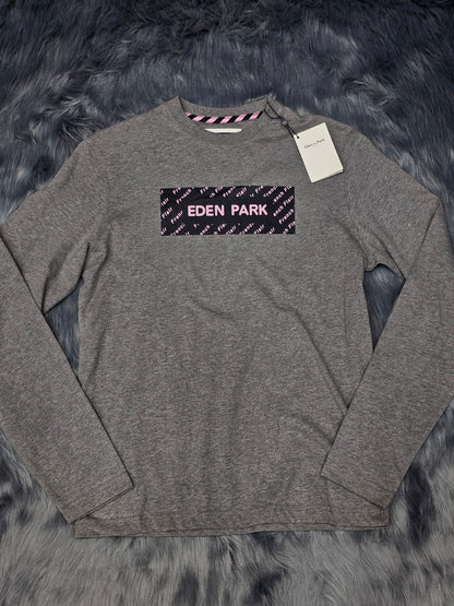 t-shirt eden park h22maitl0034 grey