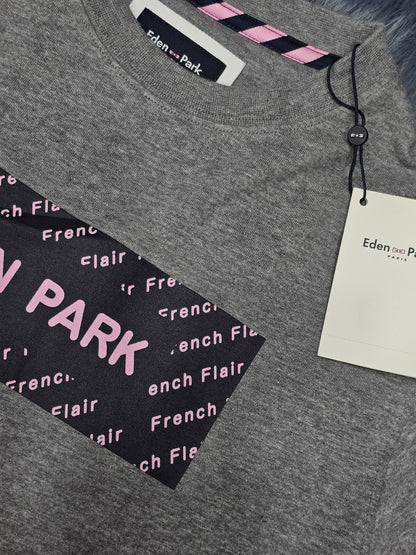 t-shirt eden park h22maitl0034 grey
