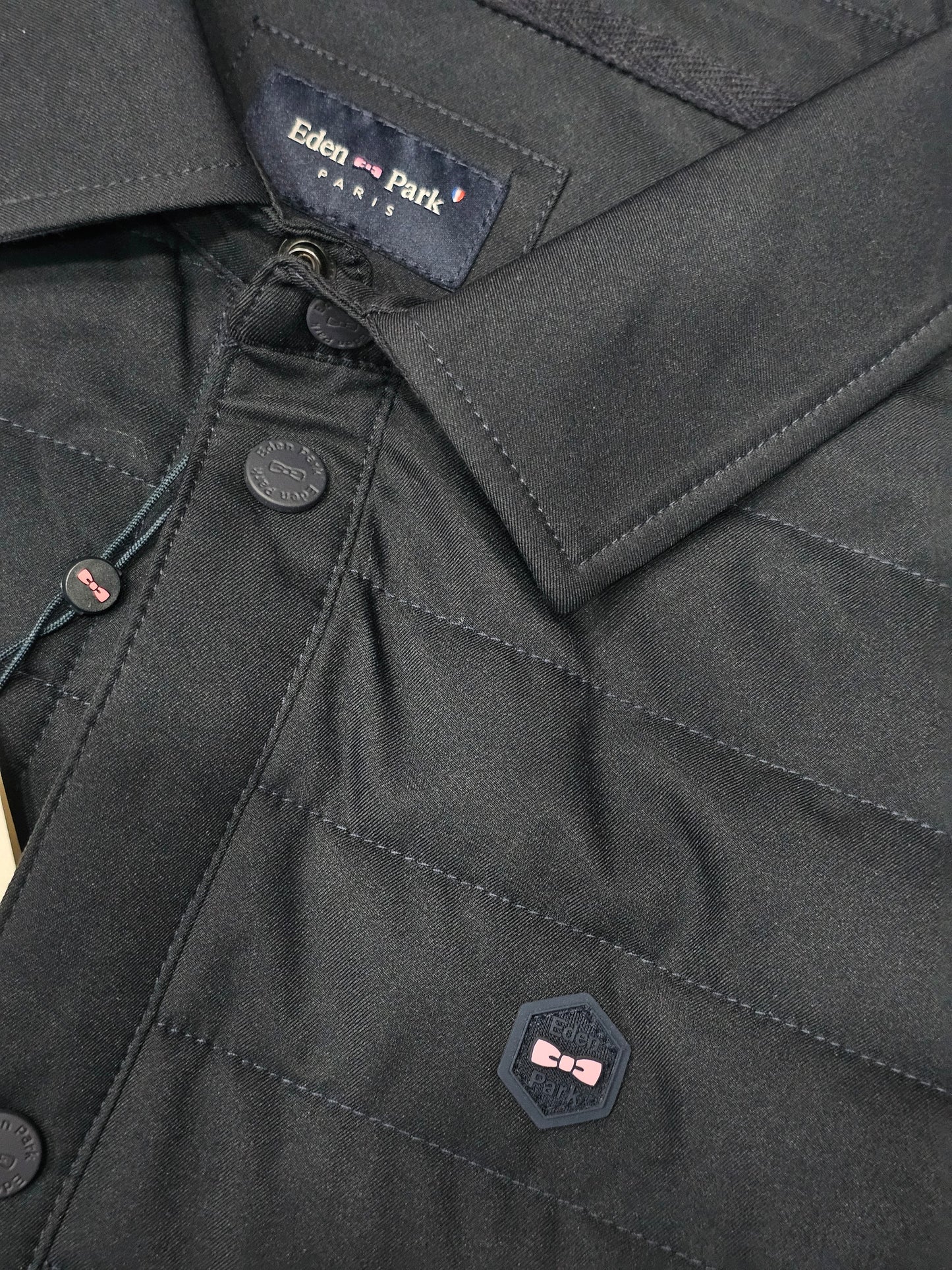veste eden park polo noire h22maisw0049