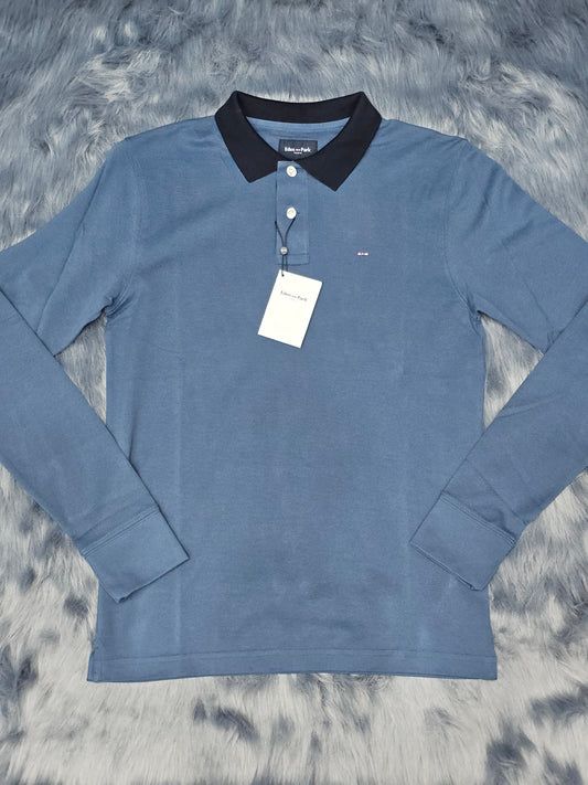 t-shirts eden park polo h22maipl0001 bleu