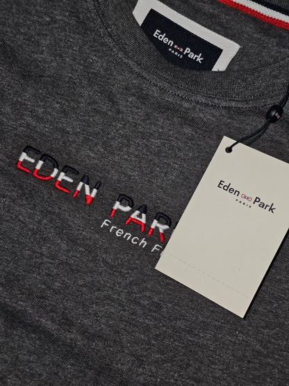 t-shirt eden park grey h22maitl0004
