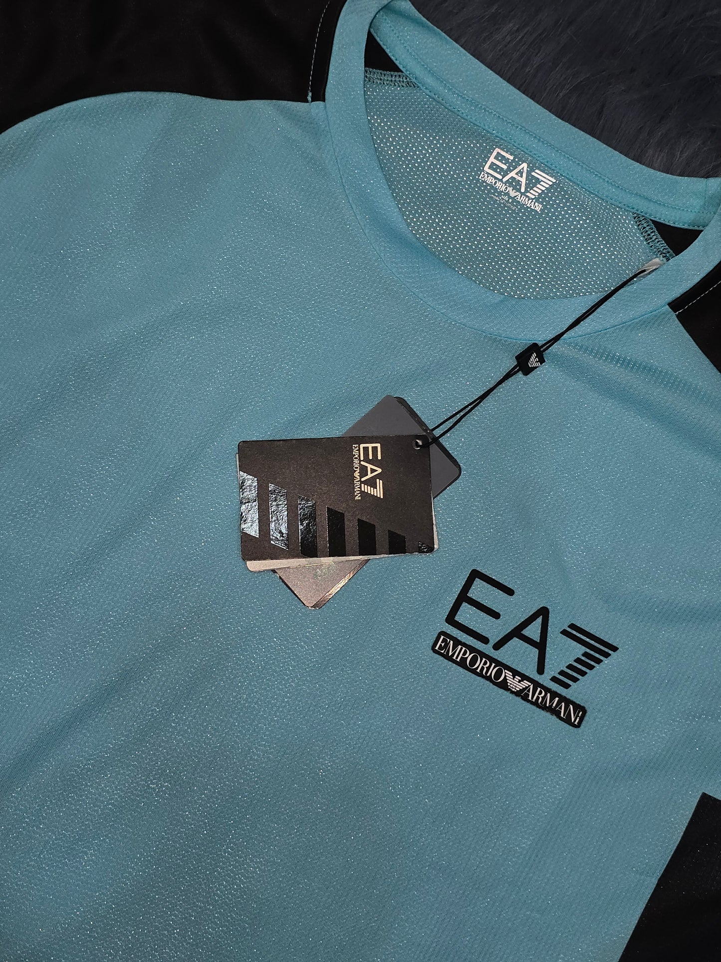 t-shirt Emporio Armani  3kp44 pj5uz bleu curacao