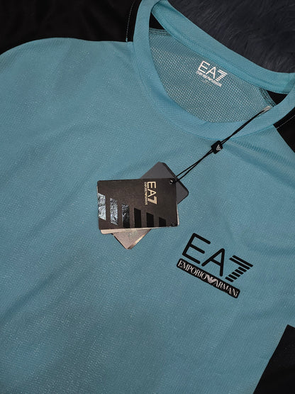 t-shirt Emporio Armani  3kp44 pj5uz bleu curacao