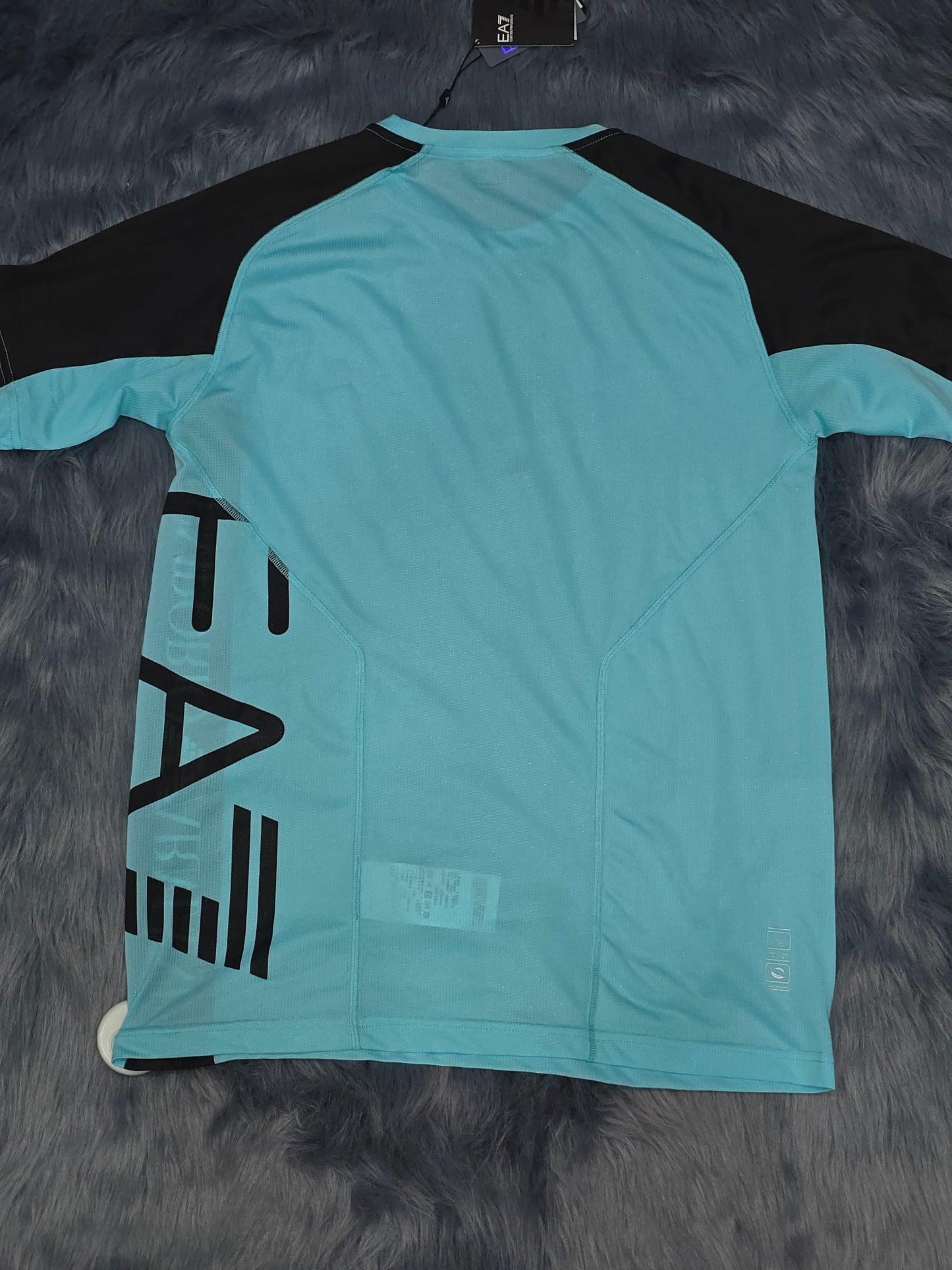 t-shirt Emporio Armani  3kp44 pj5uz bleu curacao