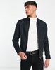 Jack & Jones Essentials biker jacket in faux suede black 12147218