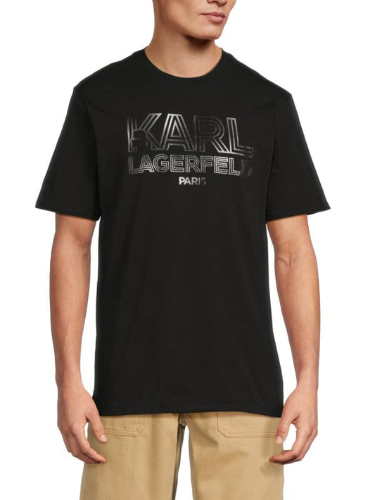 Karl Lagerfeld Paris T-shirt avec logo graphique lm6g02033 black