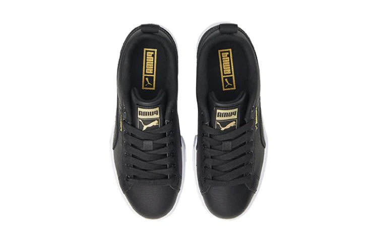 PUMA(GS) Mayze Leather 'Black Team Gold' 384527-02