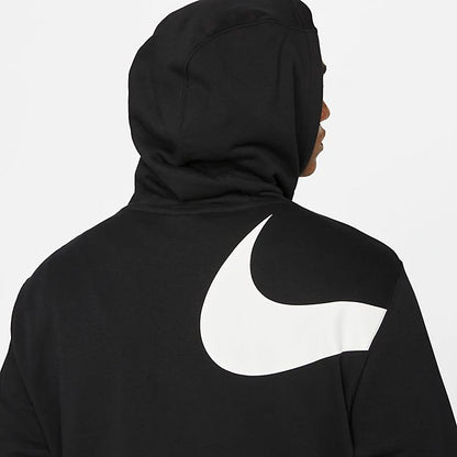 NikeSemi-Brushed Back Pullover Hoodie 'Black White'Men's dd6011-010