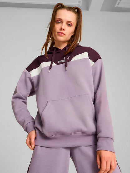 Skinny Warm Female Puma Power Hoodie Fl 681647-30 Purple