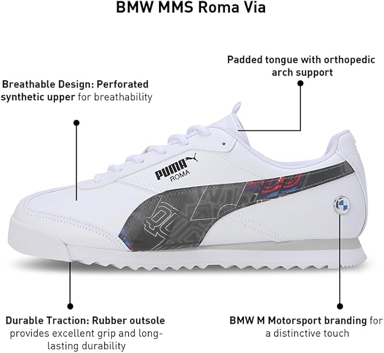 Puma BMW Roma white 307780-02