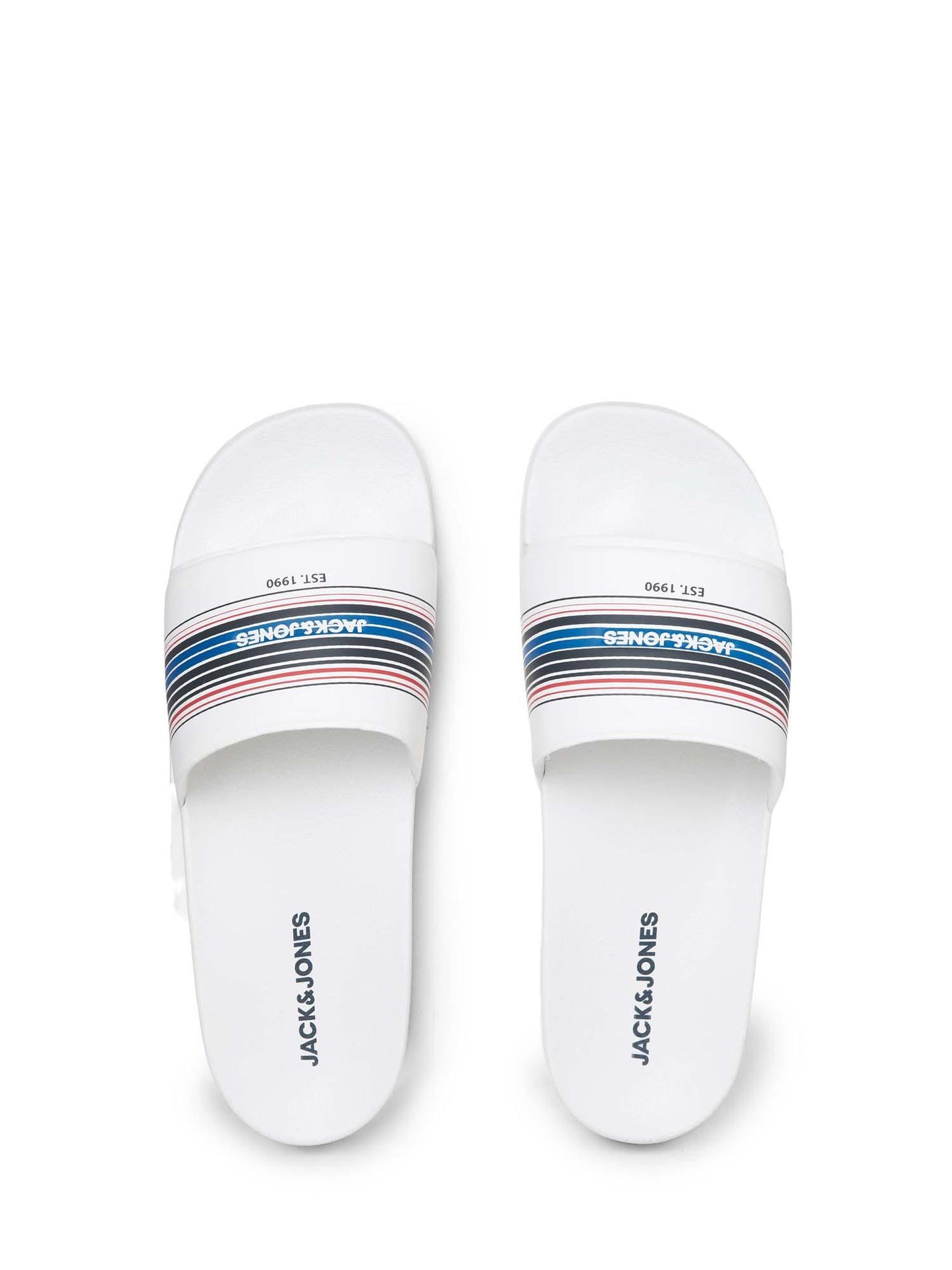 claquette  JACK & JONES Jack & Jones Jfwlewis Stripe Slider 12203995
