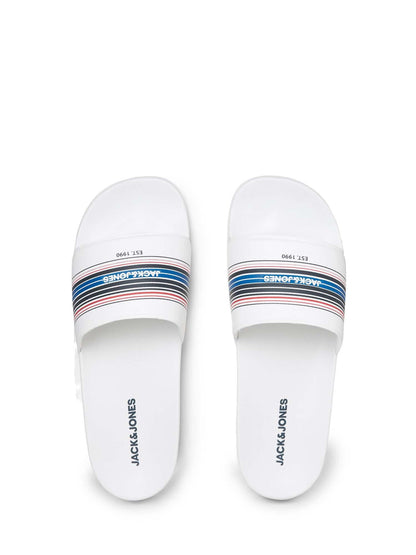 claquette  JACK & JONES Jack & Jones Jfwlewis Stripe Slider 12203995