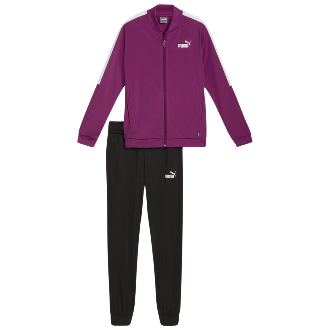 Puma Baseball Tricot Suit Youth Girls Tracksuit Set Purple 680506-45