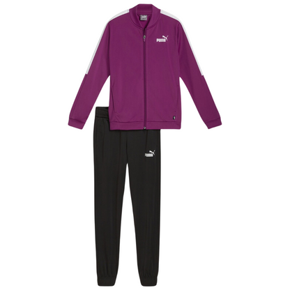 Puma Baseball Tricot Suit Youth Girls Tracksuit Set Purple 680506-45