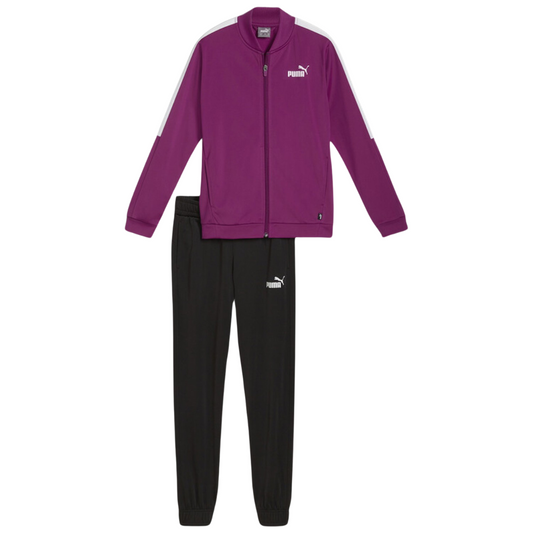 Puma Baseball Tricot Suit Youth Girls Tracksuit Set Purple 680506-45
