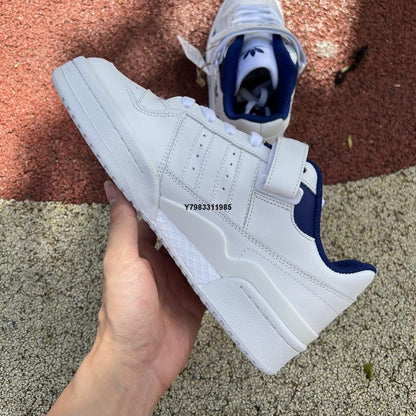 adidas originals Forum Low white and blue casual sneakers ho1673