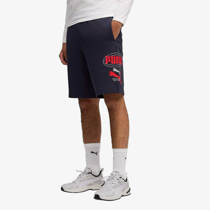 Puma ESS LOGO LAB STORY 1 SHORTS 10’’ TR 692023 16 692460 16 bleu nuit