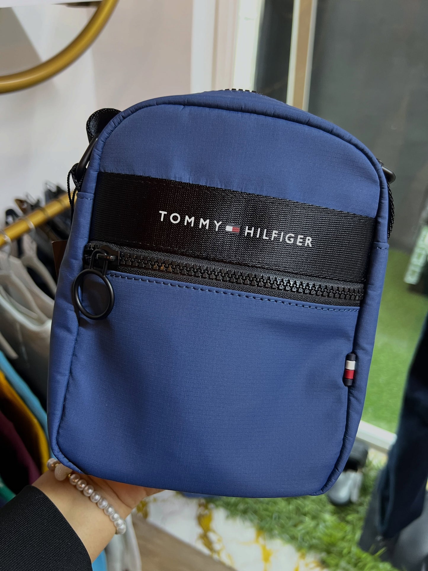 Tommy Logo Mini Reporter Bag blue 69j9092 401 db5 tommy hilfiger