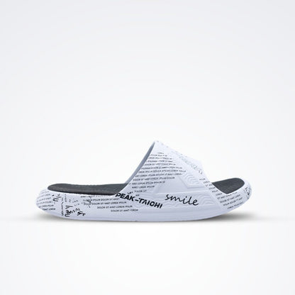 Peak Slippers White/Black E11937L